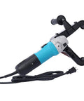 Heavy Duty 1300W Belt Sander For Pipe And Tube Polishin' At Up To 3200Rpm with blue and black handle for grinding metal and plastic.