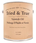 Superior Varnish Oil Wood Finish For Interior Furniture Tables And Countertops With Natural Pine Resin And Linseed Oil 1 Gallon Can