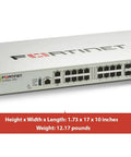 Heavy Duty Enterprise Network Security Appliance With Five Year Ai Driven Threat Shield Dlp Casb And Rock Solid Zero Hassle Tech Support, front view with ports.