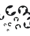 Essential E Clip Assortment Kit For Bearings Gears Pulleys And Shafts With 10 Sizes From 1.5mm To 10mm External Retaining Rings Snap Rings Set DIANN Pro Grade Hardened Steel