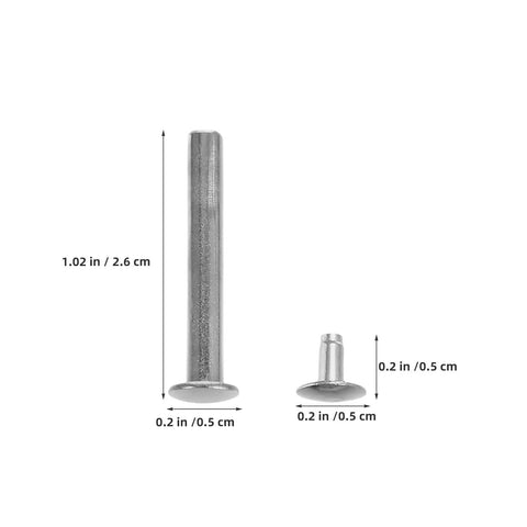 Folding Fan Shaft Rivet Nail And Nut Repair Kit 25mm Set For DIY Hand Fans Folding Paper Fans And Dance Fans Includes Rivets Nuts And Hardware For Quick Easy Fixes And Pro Level Repairs, 25mm metal rivets