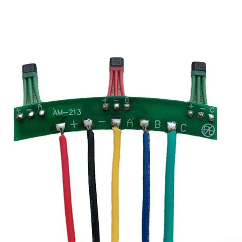 Heavy Duty Hall Sensor Board 5Cm Pcb with wires, compact design for electric vehicle motor control application.