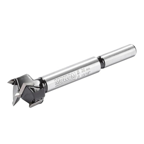 20mm Woodworking Drill Bit With 10mm Hex Shank Plywood And Hardwood Hinge Cutter Tool angled view