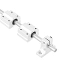 8mm By 400mm CNC Linear Rail Shaft Rod And SC8UU Bearing Block Set With 21mm Sliding Block Height for Woodworking Machinery.