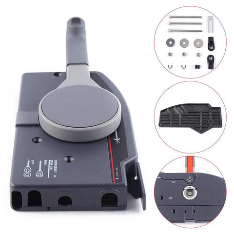Outboard Remote Control Box With Side Mount All-In-One Boat Steering System Remote Mount Box For Yamaha Outboards Easy Electric Start