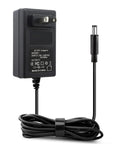 Universal 15V 3A Power Supply Adapter Charger With 45W Output, Works Worldwide 100V-240V Input, DC 15V 3A, Round Barrel Plug 5.5x2.1mm And 2.5mm Tip, Center Positive, 3.3ft Cord, Smart Safety Chip Protects Against Short Circuit Overload Voltage. Black AC/DC adapter with barrel plug and coiled cord
