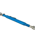 Beefed Up 3 Point Top Link Assembly Category 2 fits tractors and backhoes, blue heavy-duty component with adjustable length