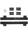 Heavy Duty Side Mounted Ball Bearing Drawer Slides With Full Extension Smooth As Butter Cold Rolled Steel Cabinet Rails with screws and mounts.