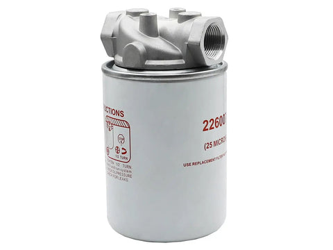 Hydraulic Filter Assembly Three Quarter Inch NPTF Port 25 Micron Filtration For Pumps Valves And Cylinders Heavy Duty Replacement Model 226007
