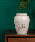 Vintage Ceramic Sealed Storage Jars Double Set For Storing Loose Tea Coffee Beans Spices Sugar And Herbs Fresh Big Time Your Pantry Deserves Straight Fire on a wooden surface.