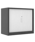 Sliding Door Metal Filing Cabinet With Key Lock, Four Shelves, Home Office Storage for Financial Documents, Data Organization, Security