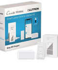 Smart Plug Start Kit For Lamps With Plug In Dimmer Switch And Smart Bridge Pico Remote Works With Alexa Apple HomeKit