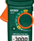 Front view of 400A True RMS AC Clamp Meter With Non Contact Voltage Detection, 1.2 Inch Jaw, Measures Current and Continuity