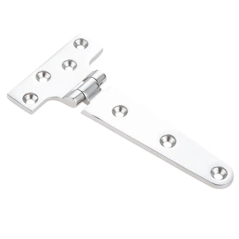 2Pcs 316 Stainless Steel Yacht T Shape Door Hinges Strap Built Tough Marine Deck Hardware For Boats Garage Shed Garden Doors Corrosion Resistant Hinges Kit