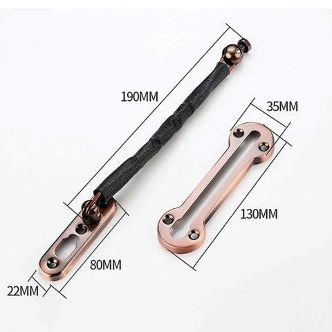 Heavy Duty Door Security Chain Lock Forged From 304 Stainless Steel Boasts A Breezy Sliding Bolt Latch And Serious Anti Theft Deadbolt dimensions.