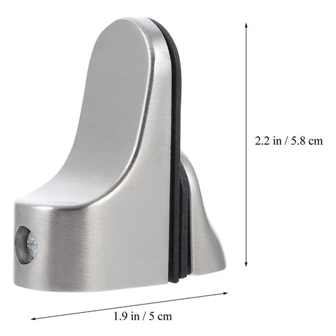 Heavy Duty Adjustable Shelf Brackets Zinc Alloy For Wall Mount Floating Shelves 2.2x1.9 inches side view.