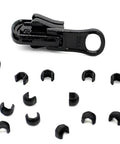 Zipper Repair Kit Solution With Size Five Molded Reversible Vislon Sliders, Black Pulls, 3 Pack, Made in USA, Easy DIY Zipper Fix for Jackets, Bags, and Gear