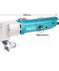 Acivirdde Electric Metal Shears Heavy Duty Punching Machine For Steel Plate And Corrugated Sheet Cut, showcasing size dimensions and motor design.