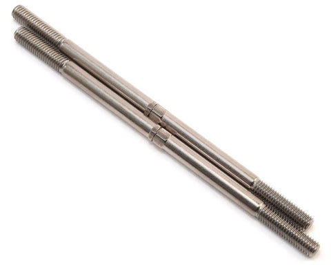 5Mm Steel Toe Links For 1/10 Scale E-Revo VXL RC Car Front Or Rear Fit Silver Finish Durable Replacement Upgrade Part For High Performance RC Hop-Hops Kit, silver steel links