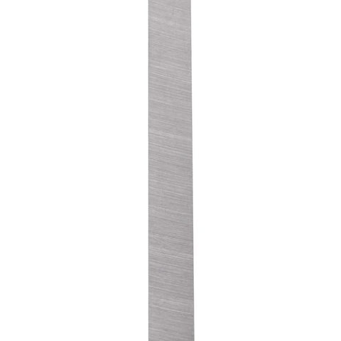 Rectangular lathe tool bit bar for turning and boring, brushed steel finish, 200mm x 12mm x 2mm