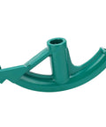 Super Badass Lightweight One Inch Water Wire Pipe Bender For Steel Copper Aluminum Home Shop Hand Tube Bending Tool That Handles Heavy Duty Work With Zero Sweat, green metal frame side view.