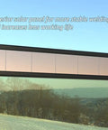 Ultra Thin Auto Darkening Welding Lens 0.19 Inch Shade 11 with solar panel for stable flicker-free welds; landscape reflection