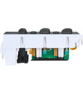 Side view of AC Heater Control Panel Climate Control Module Switch For Chevy And GMC Trucks 1996 To 1999 without rear window defogger