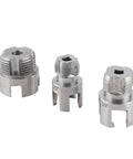 Heavy Duty Electric Drill Pipe Threader With 1/4 Inch Hex Shank For Internal And External Threading On G One Half G Three Quarters And G One Pipes, stainless steel die set.