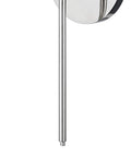 Olivia 1 Light Wall Sconce In Polished Nickel, Tall About 19 Inches, Slim Profile Lighting, detailed view of polished arm