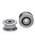 Built Tough V Groove Wheel And Sliding Gate Caster with double row ball bearing, metal body, designed for smooth gliding on tracks.