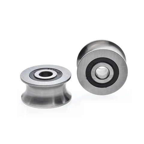 Built Tough V Groove Wheel And Sliding Gate Caster with double row ball bearing, metal body, designed for smooth gliding on tracks.
