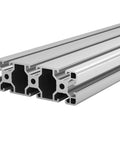 Durable Black 40120 T-Slot Aluminum Profile Extrusion Frame In Multiple Lengths For Custom Projects And Industrial Builds With Rust-Proof Alloy showing multiple lengths of profiles.
