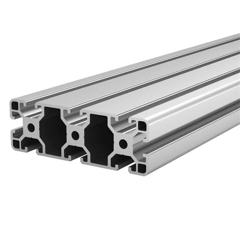 Durable Black 40120 T-Slot Aluminum Profile Extrusion Frame In Multiple Lengths For Custom Projects And Industrial Builds With Rust-Proof Alloy showing multiple lengths of profiles.