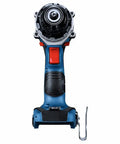 Front view of GSR18V-975CN 18V Brushless Drill Driver Bare Tool With Connected-Ready Compatibility Kickback Control Precision Clutch.