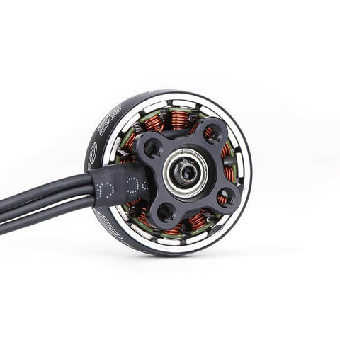 Front view of XING E Pro 2306 1700KV FPV Brushless Motor for 6S Racing Drones Quadcopters showcasing visible wiring and components.