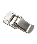 Stainless Steel Spring Buckle Hasp Latch For Toolbox Chest And Cabinet Durable Silver Locking Mechanism Easy Install With Mounting Hardware