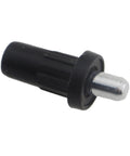 30 Piece Premium Cabinet Door Damper Pins Telescopic Pivot Hardware Nylon Center Connectors showing a black nylon damper pin.
