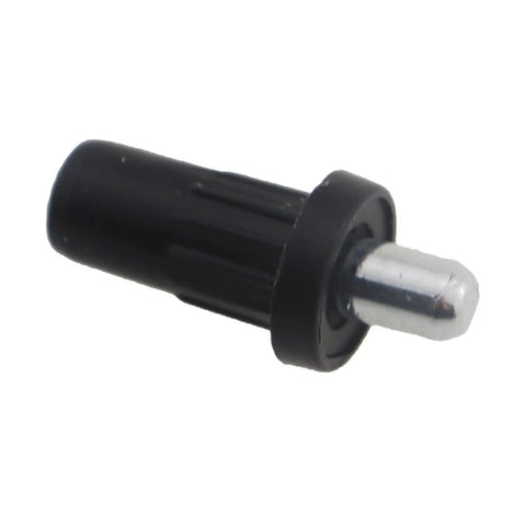 30 Piece Premium Cabinet Door Damper Pins Telescopic Pivot Hardware Nylon Center Connectors showing a black nylon damper pin.