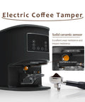 Automatic Electric 58mm Coffee Tamper With Adjustable 10 To 30Kg Pressure Commercial Stainless Steel Espresso Press White