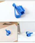 20 Pack Aquarium Water Pipe Clip Clamps For 8 To 16 mm Tubes Plastic Hose Holders in blue, displayed on a white background