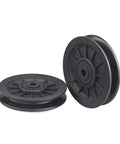 Heavy Duty Pulley Wheel Set For Cable Fitness Machines, Round Roller Bearing System For Gym Studio And Home Workouts, black nylon