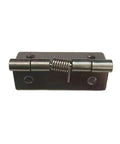 Soft Close Self Closing Spring Hinge Kit For Cabinets In 1 Inch To 2 Inch Sizes, 304 stainless steel, front view of hinge and plate