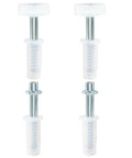 Four Pack Bi Fold Door Top Roller Kit Spring Loaded Top Pivot Hardware For Closet Doors Cabinets Sliding Panels Durable Nylon Stainless Steel Rollers Easy Install And Quiet Operation