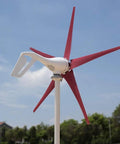 Compact 400W Wind Turbine Kit With 5 Blades, Three Color Options, 12V And 24V Output, Easy Install Home Windmill Generator With Controller