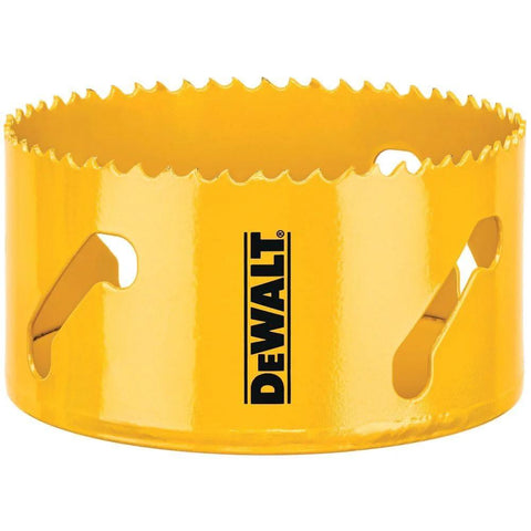 DEWALT 4-inch (102 mm) hole saw, yellow metal cutter with serrated teeth