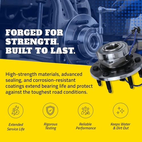Front Wheel Bearing And Hub Assembly For Dodge Ram 1500 2006 2007 2008 2009 Direct Fit Replacement OEM Grade Quality