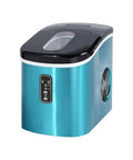Big Time Countertop Ice Maker Machine For Kitchens And Offices Quick Freeze Crystal Clear Cubes Daily with sleek blue finish.