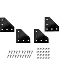 4-pack 90x90x4mm L Shape Outside Joining Plate Bracket For 3030 V Slot Aluminum Extrusion Profiles with screws and nuts