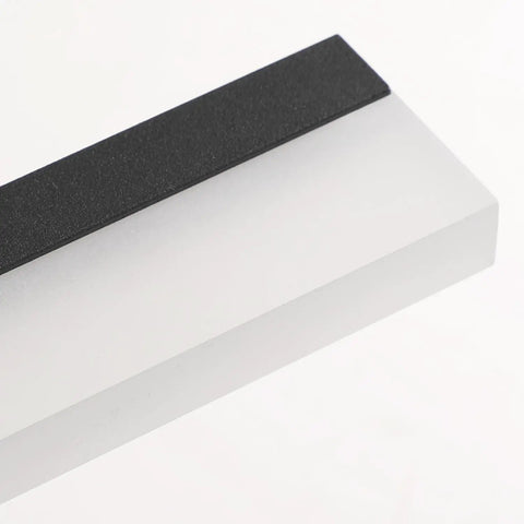 Close-up of Dimmable Black Vanity Light Bar For Bathroom Over Mirror 6000K Daylight LED Rotatable Aluminum Fixture 14W Hardwired Modern Wall Light