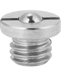 Heavy Duty Stainless Steel Ball Plungers M5x5 Flanged Threaded Spring Plunger 5 Pack close-up of plunger head with ball.
